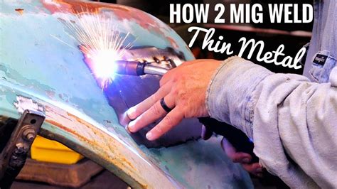 mig welding for sheet metal|mig welding thin metal videos.